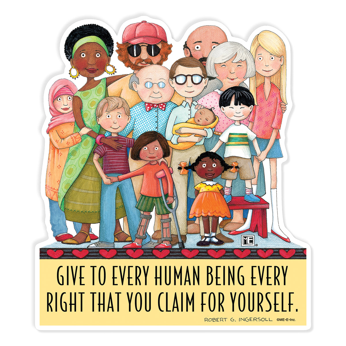 Every Human Being Sticker
