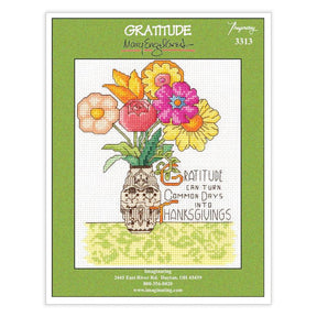 Gratitude Counted Cross Stitch Leaflet