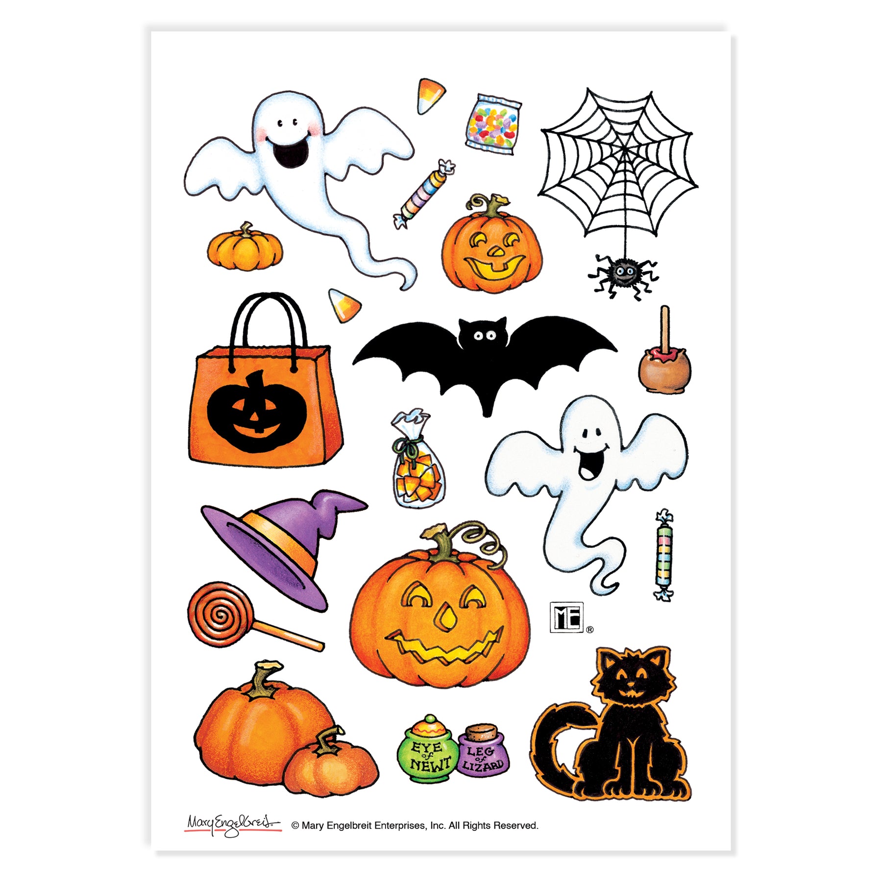 Sticker　Sheet　Halloween　Fun