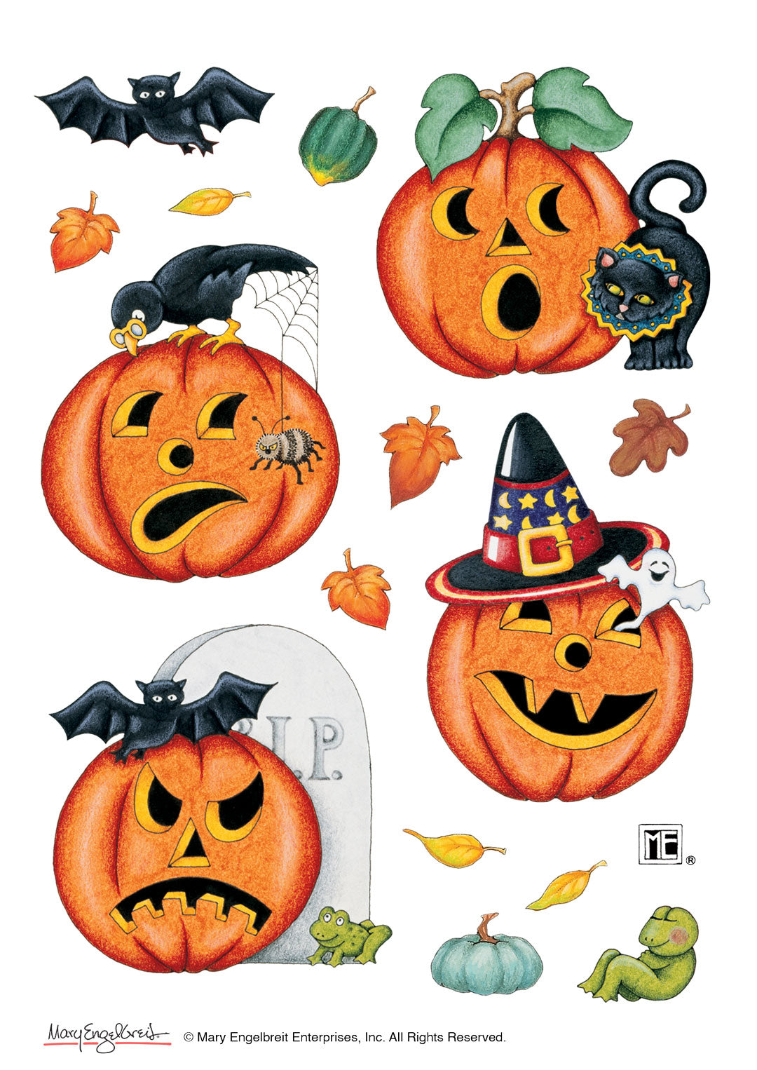 Jack-O-Lanterns Sticker Sheet