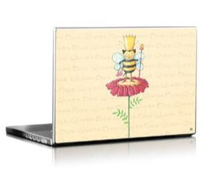 Queen Bee On Flower Laptop Skin
