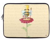 Queen Bee on Flower Laptop Sleeve
