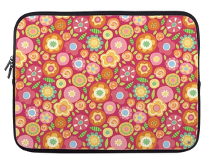 Squished Flowers Laptop Sleeve