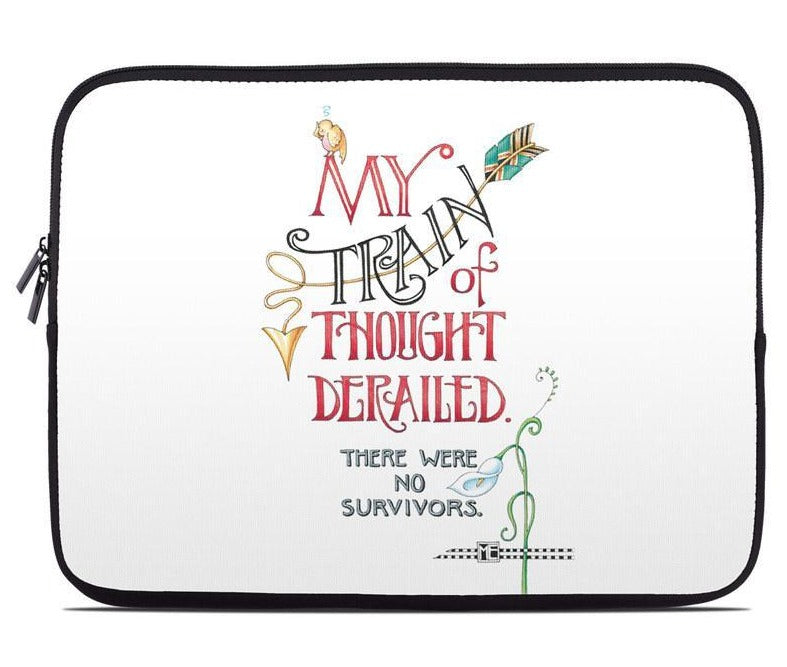 Train Derailed Laptop Sleeve