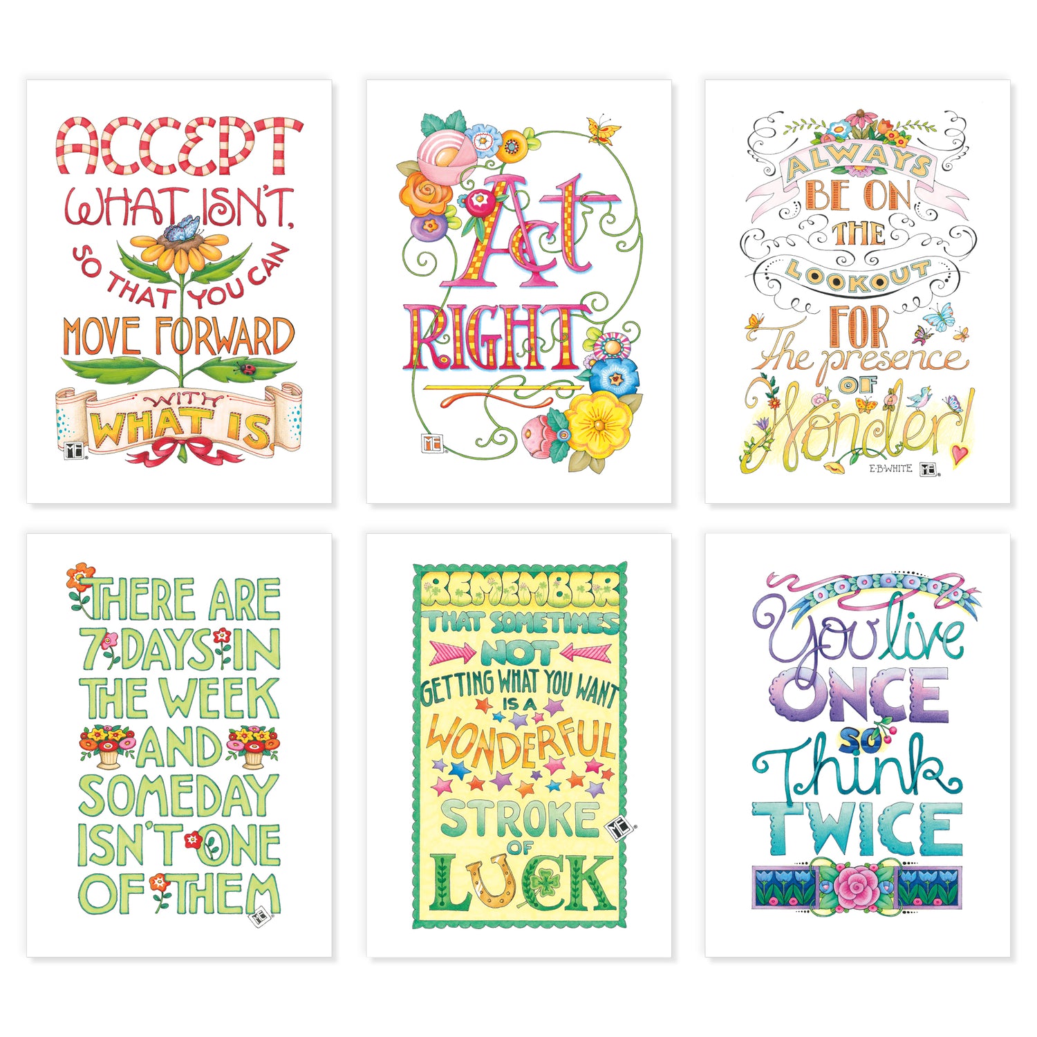 Mary's Mottos Postcards, series 2