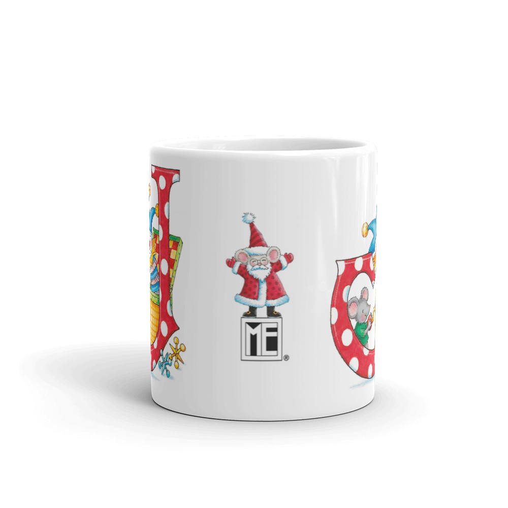 A Merry Little Christmas Letter J Mug