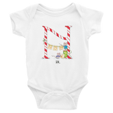 A Merry Little Christmas "Letter N" Infant Bodysuit