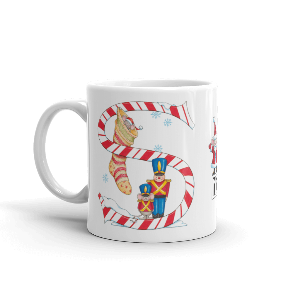 A Merry Little Christmas Letter S Mug