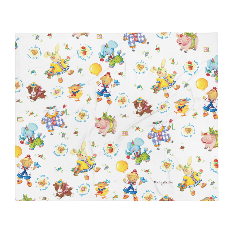 Animal Frolic Throw Blanket