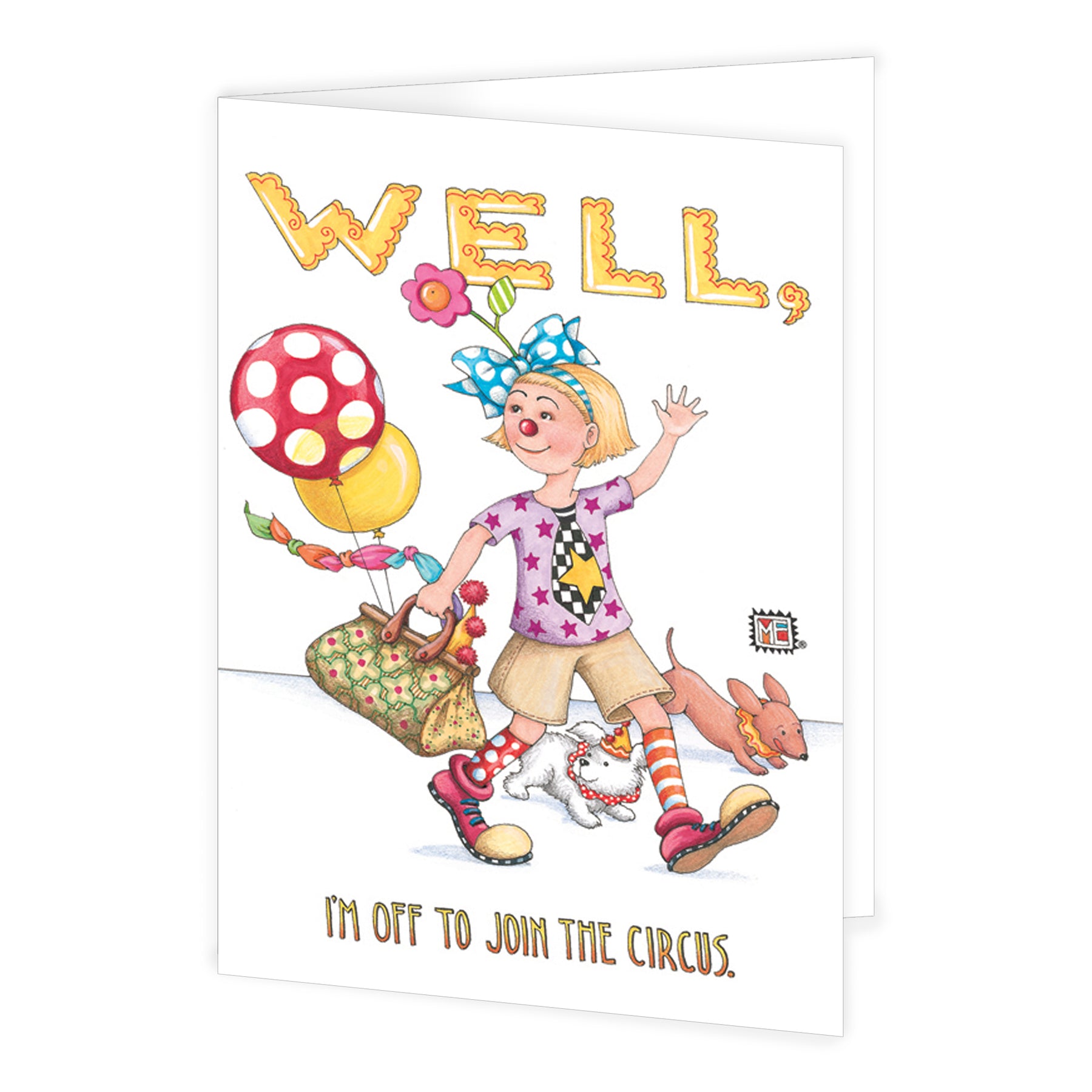 Off To Join Circus Greeting Card