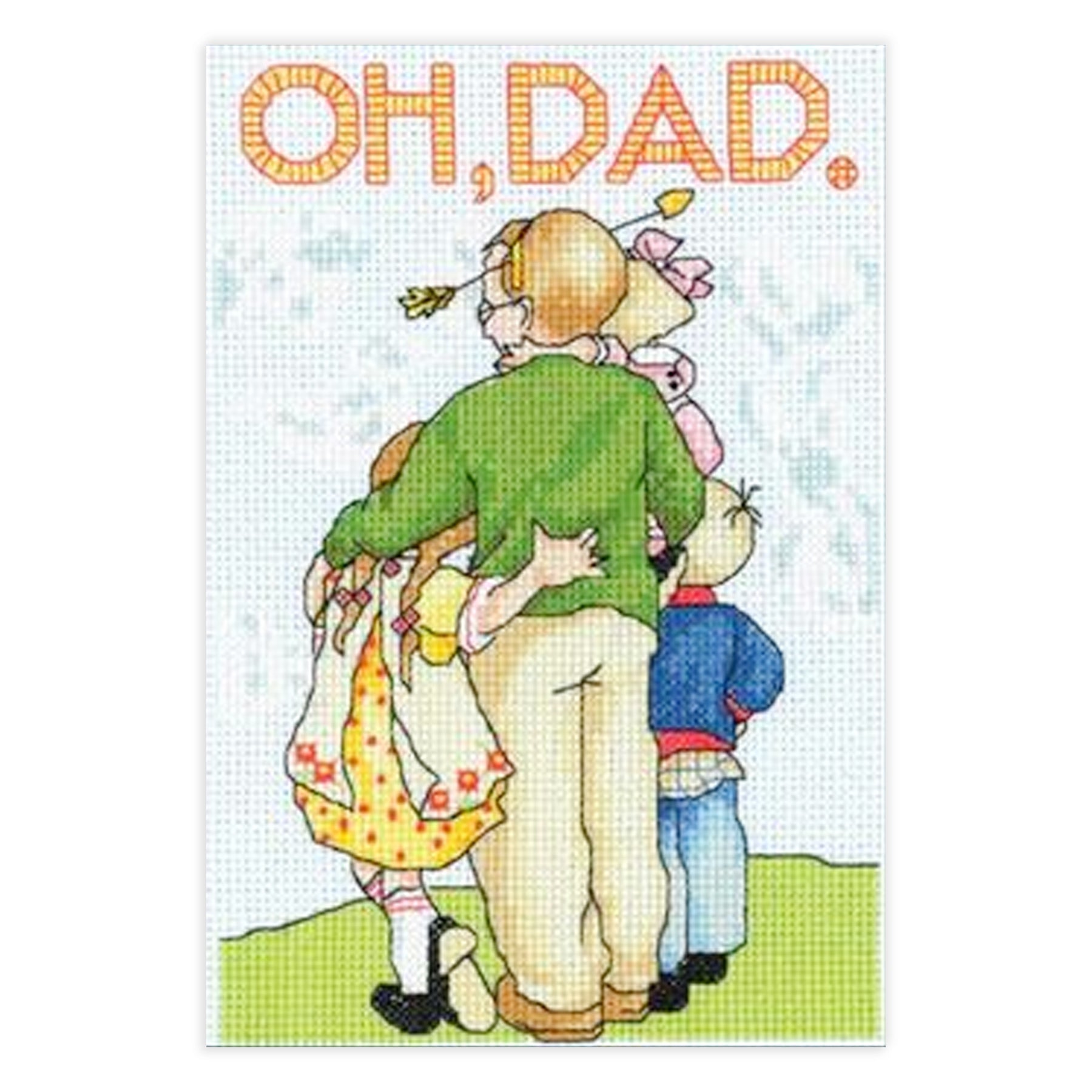 Oh Dad! Counted Cross Stitch Leaflet