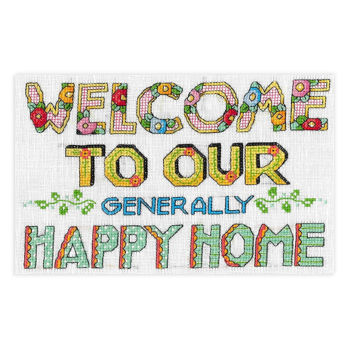 Our Happy Home Counted Cross Stitch Kit