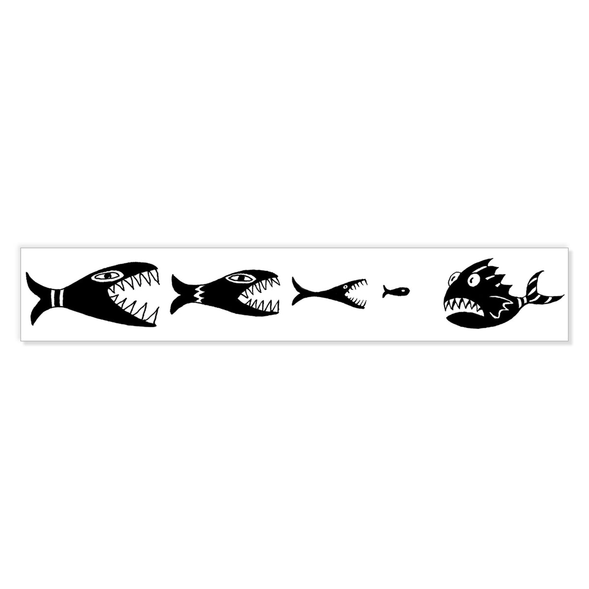 Piranha White Washi Tape