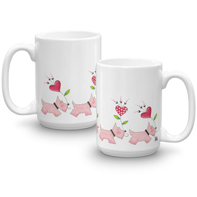 Pink Scotties Mug