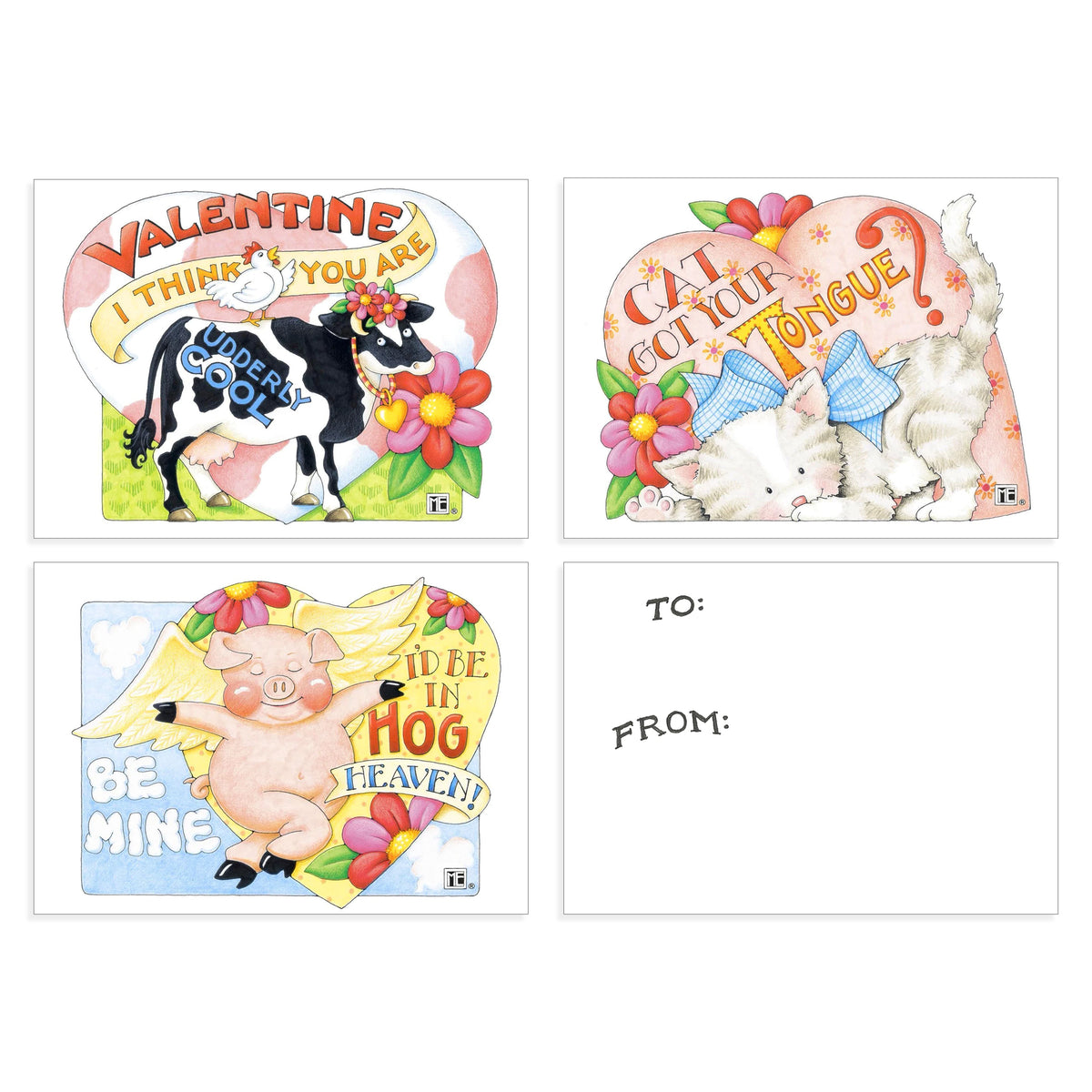 Sweet Farm Friends Mini Valentines