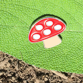 Mushroom Mini Enamel Art Pin