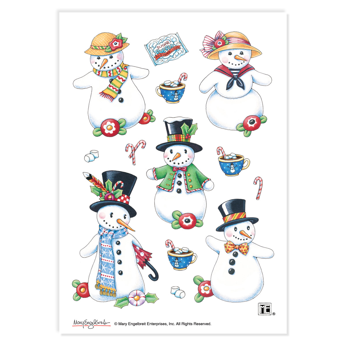 Snowpeople Sticker Sheet