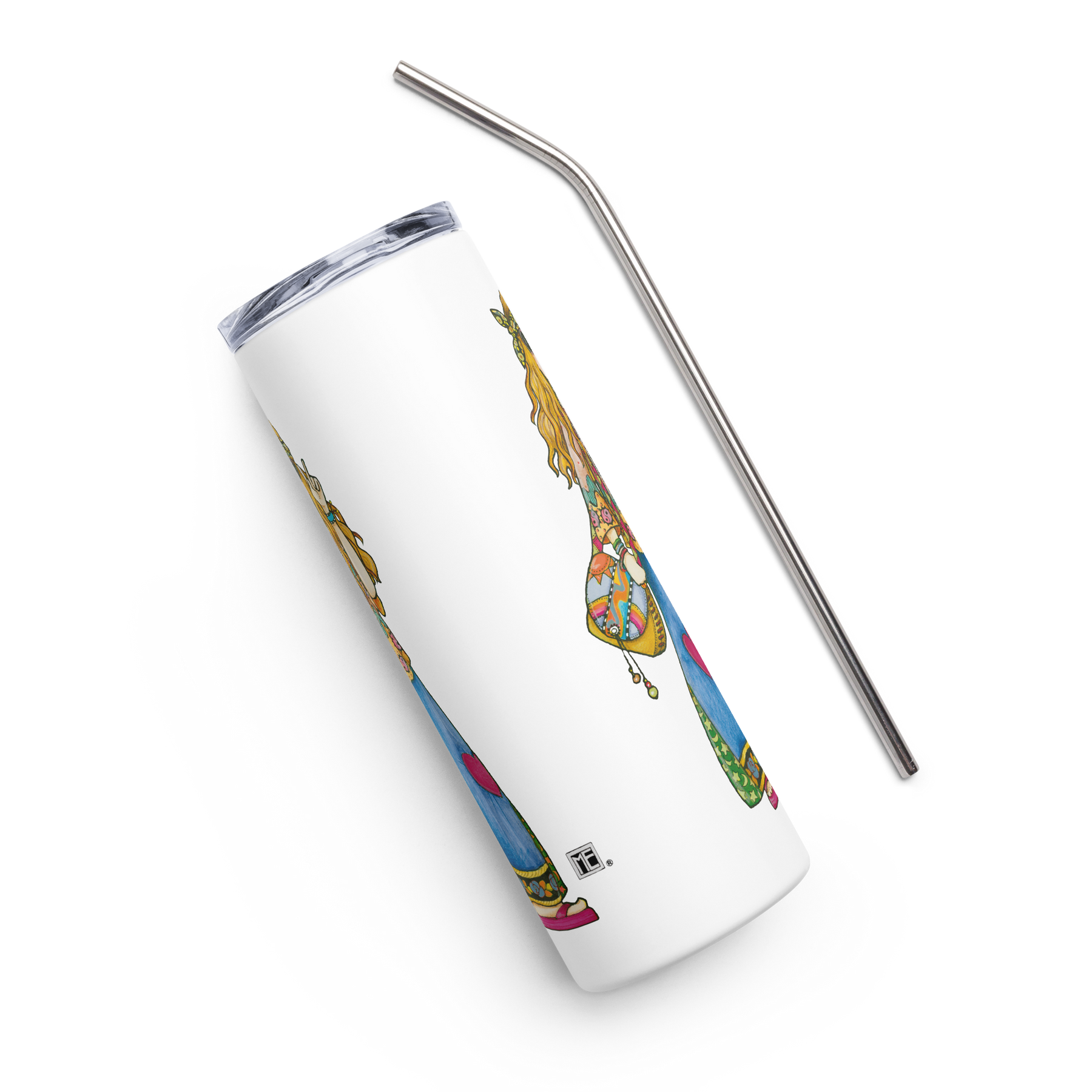 Hippie Chick Stainless Steel Tumbler