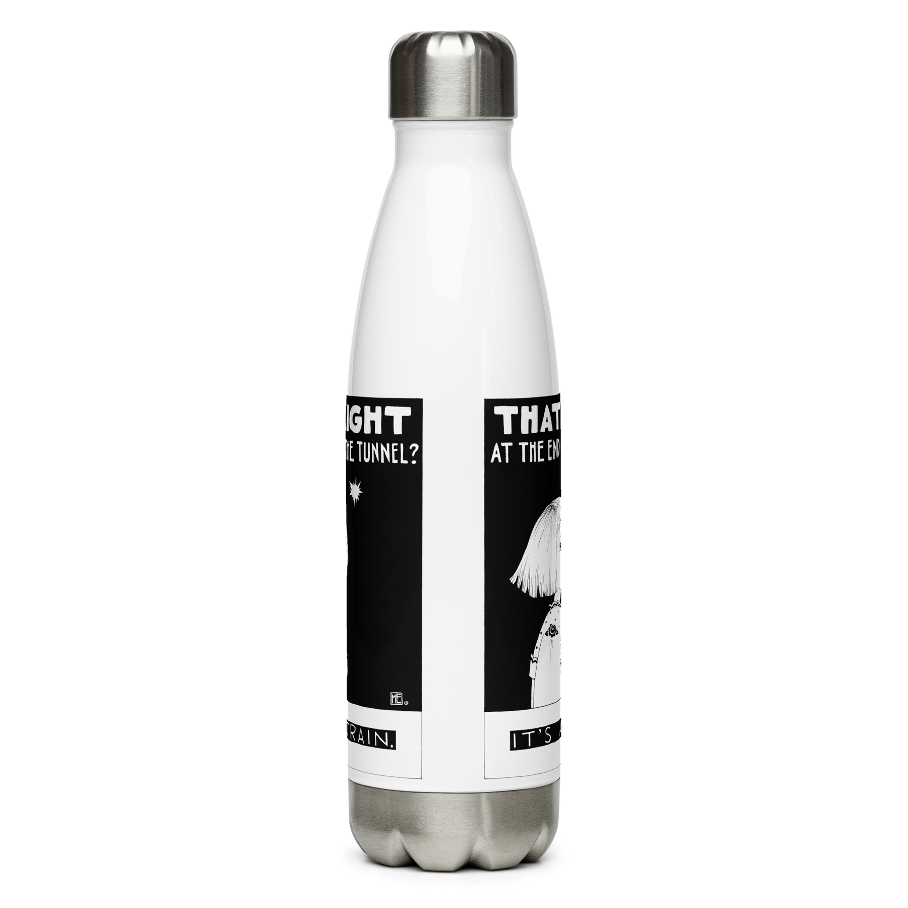 End of the Tunnel Stainless Steel Water Bottle