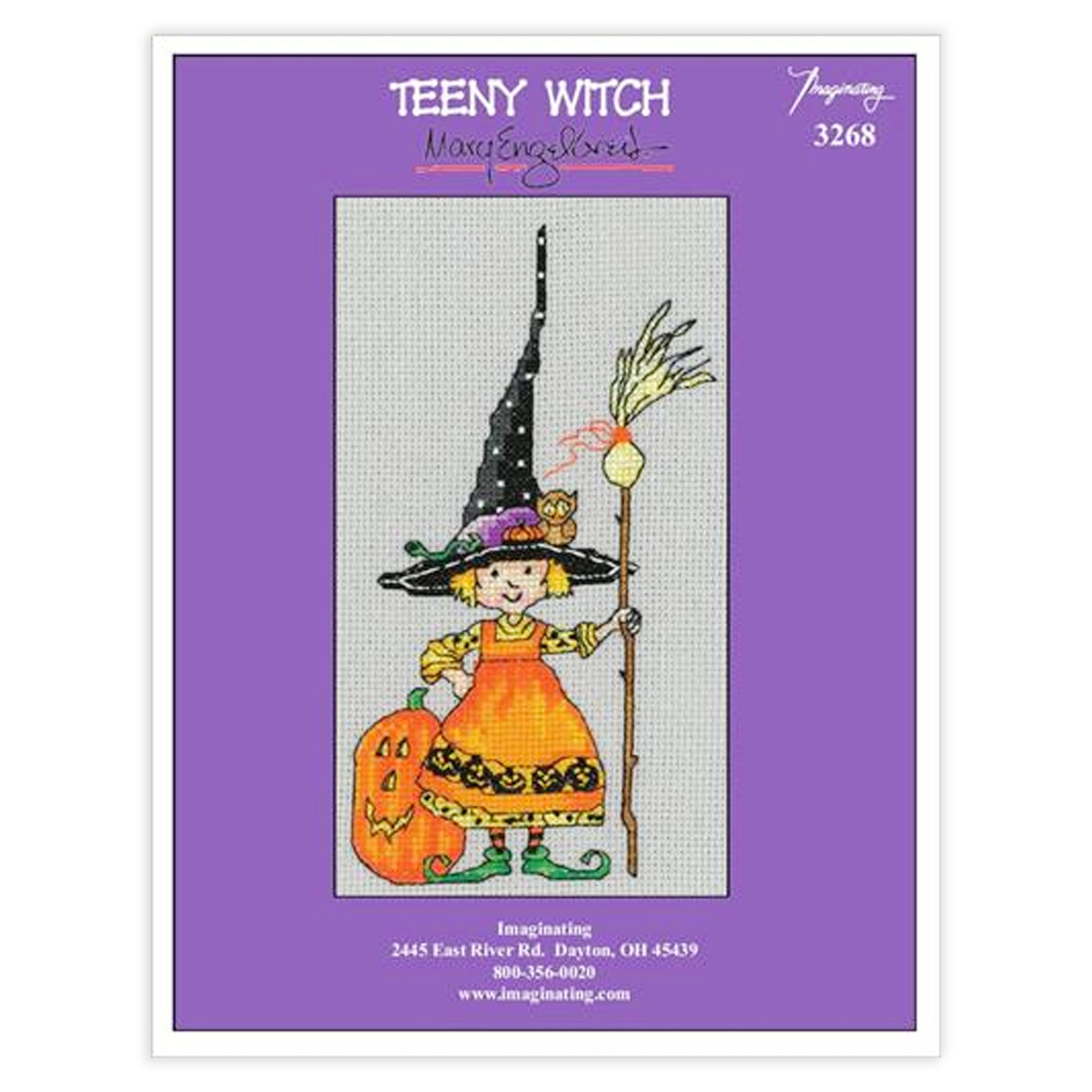 Teeny Witch Counted Cross Stitch Leaflet