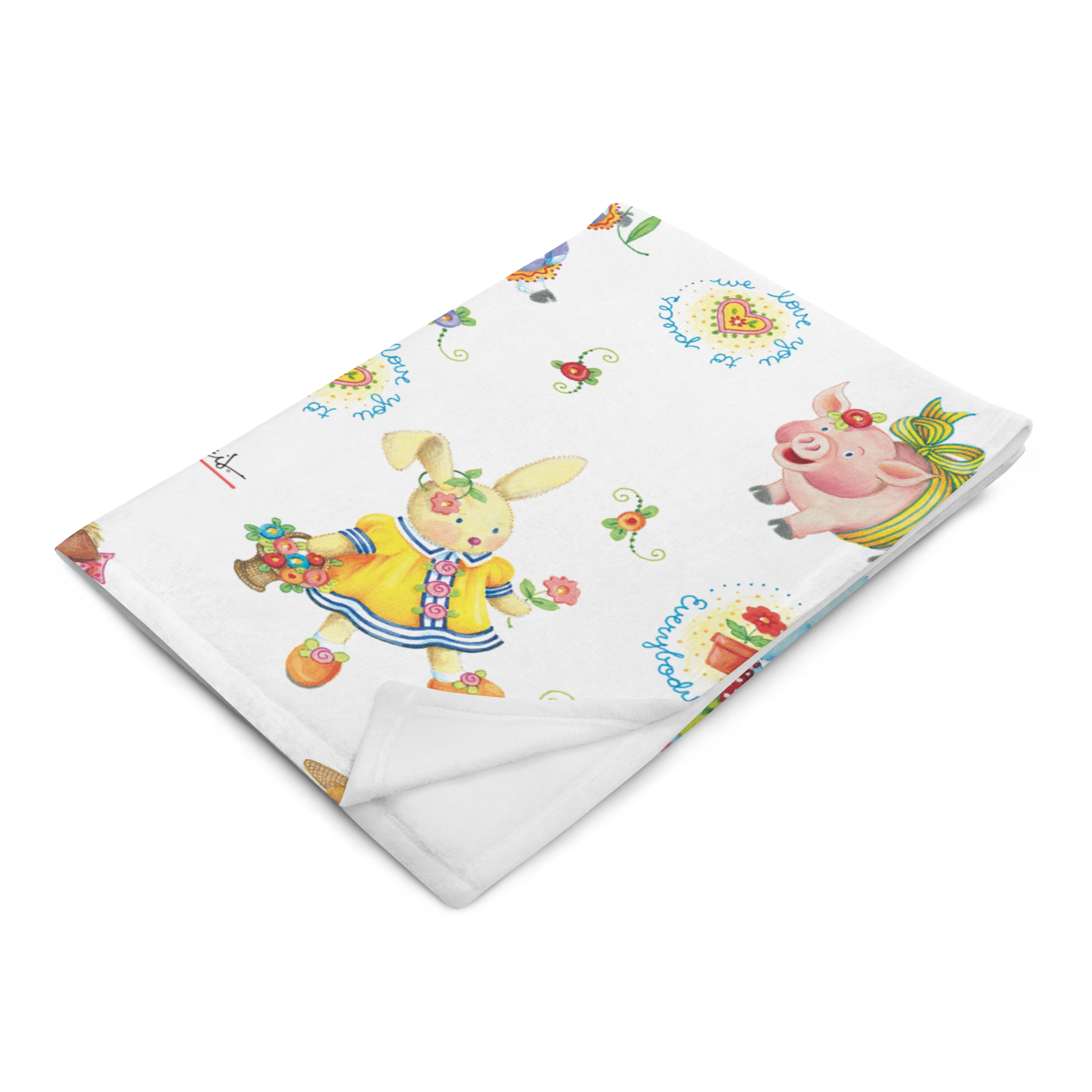 Animal Frolic Throw Blanket