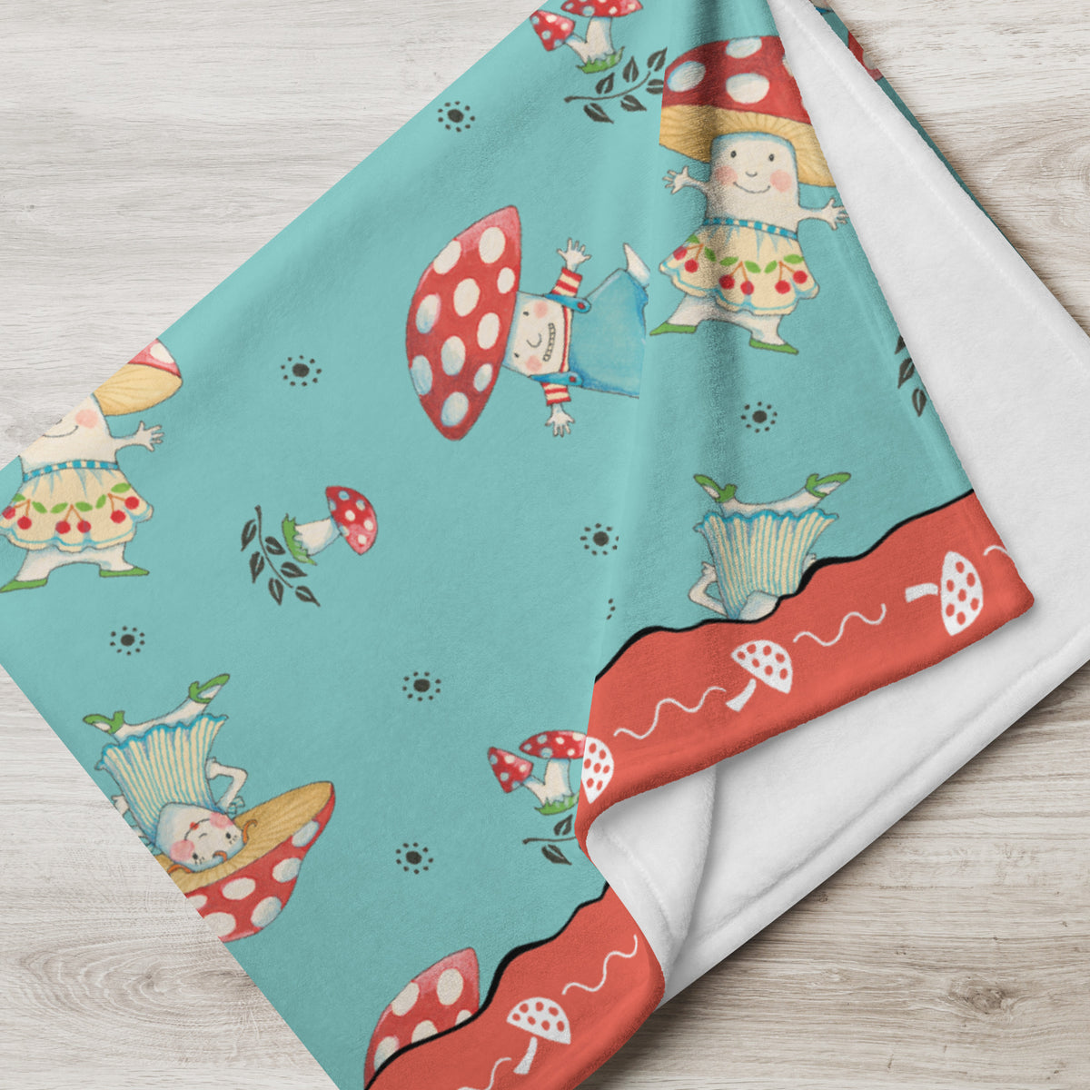 Mushroom Gang Throw Blanket