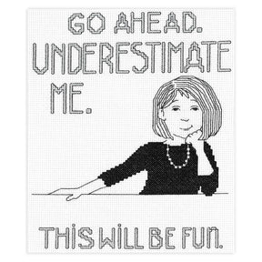 Underestimate Me Counted Cross Stitch Kit