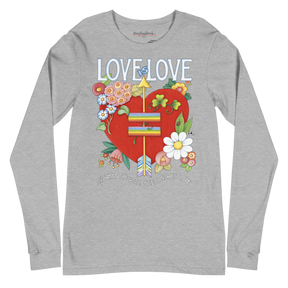 Love World Heart Long Sleeve Shirt