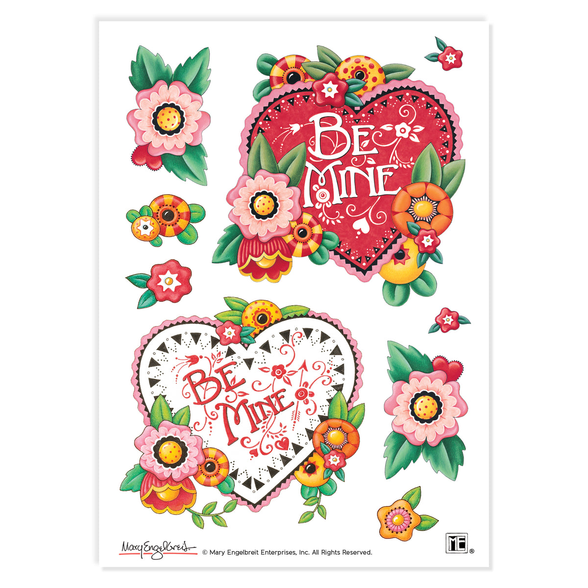 Be Mine Valentine Sticker Sheet