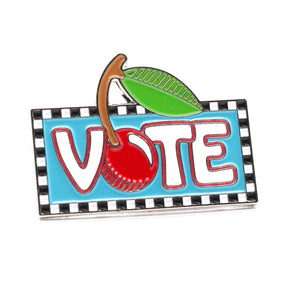 Vote Enamel Art Pin