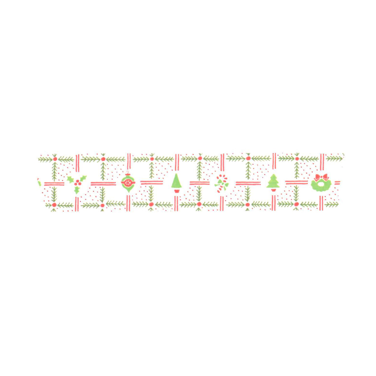 Fir Branch White Washi Tape