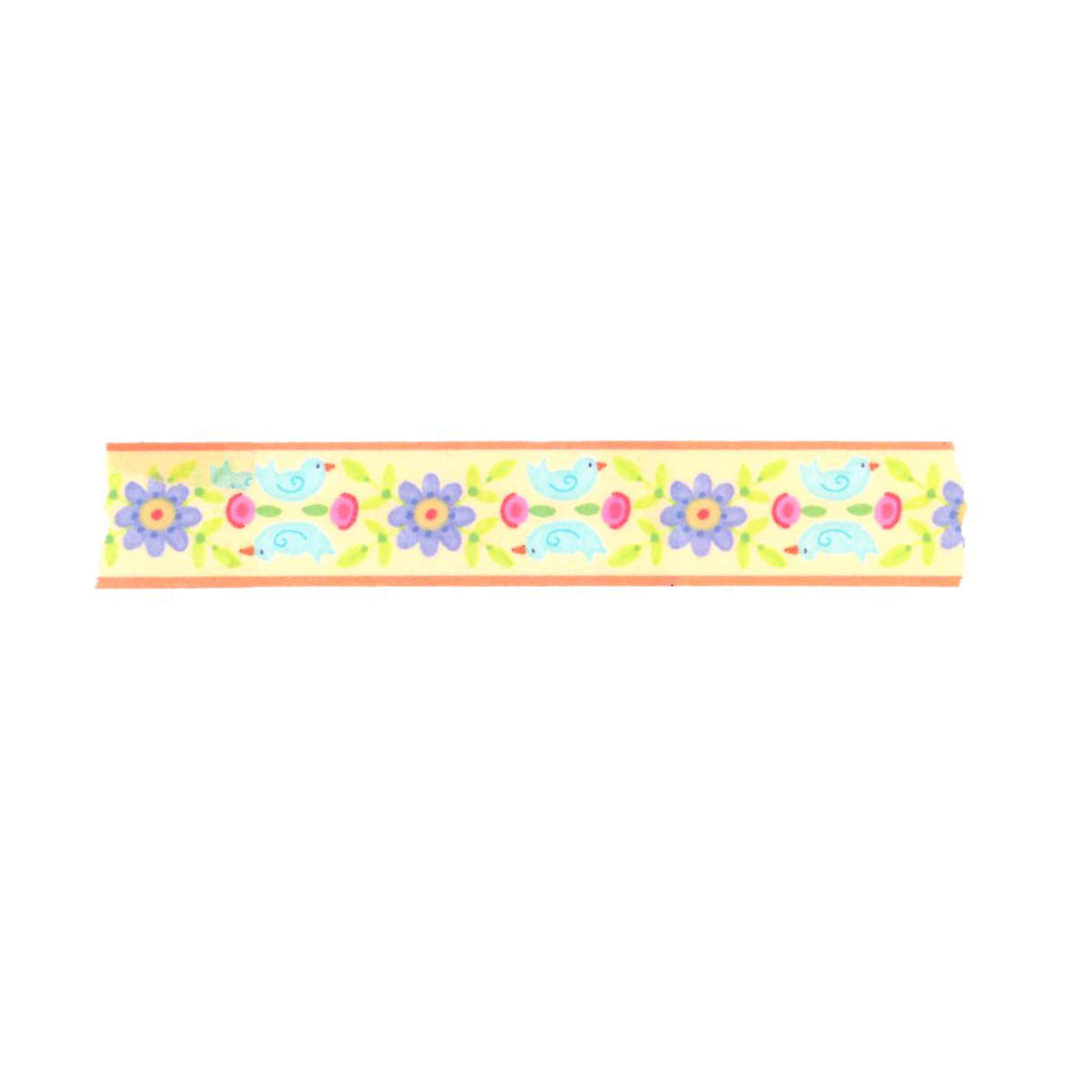 Bluebird Floral Yellow Washi Tape