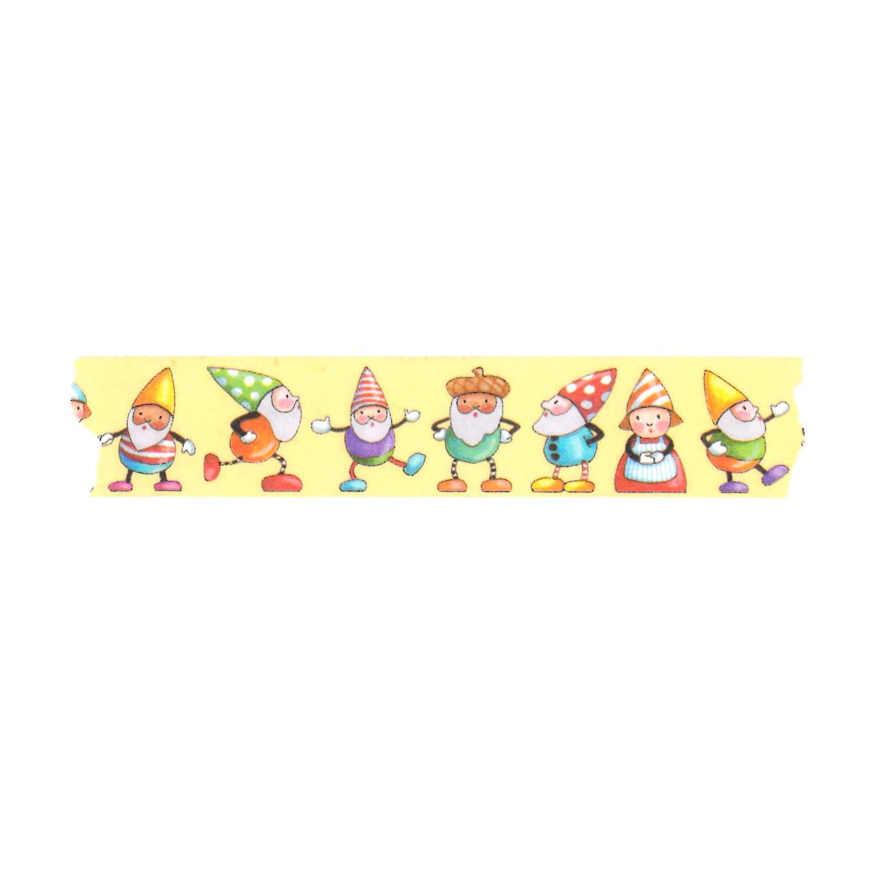 Gnomes Yellow Washi Tape