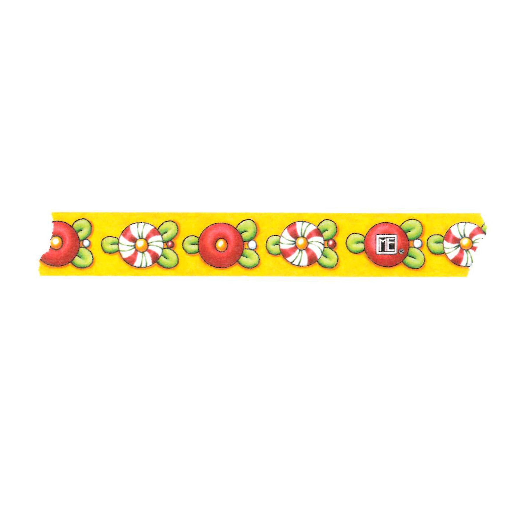Peppermint Candy Yellow Washi Tape